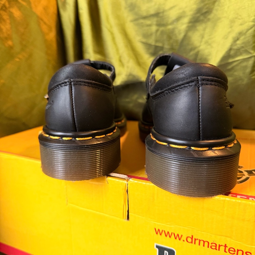 Dr. Martens Black T-Bar Buckle Leather Mary Jane’s - Picture 4 of 8